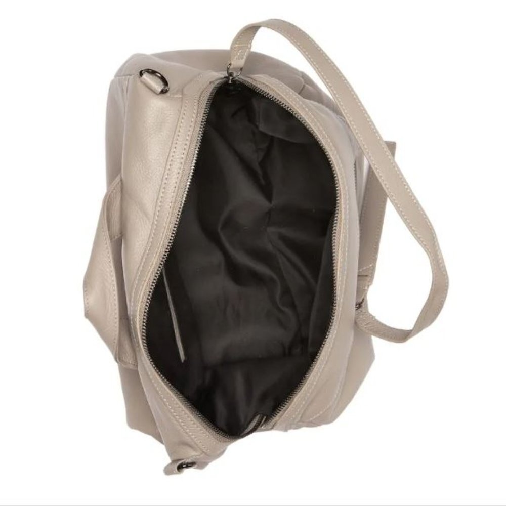 Christopher Kon Vika Crossbody Duffel  Purse Putty Tone - Picture 3 of 11